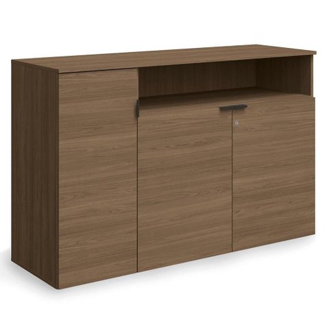 Balcao para Escritorio 3 Portas 136 Cm Frame F208 Munique Kappesberg