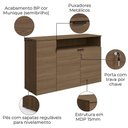 Ver imagem 3 de Balcao para Escritorio 3 Portas 136 Cm Frame F208 Munique Kappesberg