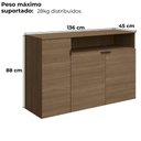 Ver imagem 4 de Balcao para Escritorio 3 Portas 136 Cm Frame F208 Munique Kappesberg