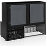 Vitrine Refrigerada Ar Forçado Aurora Gpfa140r Gelopar Aurora Refrigerada 1,40mt Preto 220v - 2