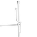 Ver imagem 4 de Cabideiro de Chão Grande com Sapateira e Rodízios - Branco