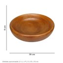 Ver imagem 4 de Centro de Mesa Decorativo de Madeira Natural 8x35x35cm Sala Jantar Decoração
