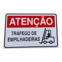 Ver imagem 2 de Kit 2 Placa de Sinalização Atencao Trafico de Empilhadeira
