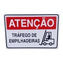 Ver imagem 3 de Kit 2 Placa de Sinalização Atencao Trafico de Empilhadeira