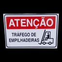 Ver imagem 4 de Kit 2 Placa de Sinalização Atencao Trafico de Empilhadeira