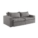 Ver imagem 5 de Sofá Cama 4 Lugares Retrátil Reclinável Linho M-184 Martins Cinza