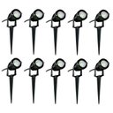 Ver imagem 1 de Kit 10x Espeto de Jardim 7w 3000k Branco Quente Bivolt À Prova D'água