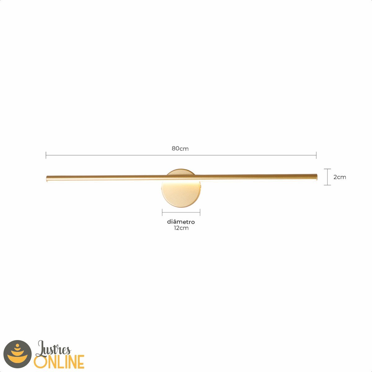 Luminária de Parede Decorativa Arandela 16w Led Integrado 3000k Bivolt 110/220v Para Sala de Estar - 9