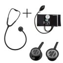 Ver imagem 1 de Kit Esfigmomanômetro Pamed + Estetoscópio Eternity Luxo BIC Cor:Preto Black Total