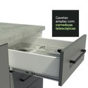 Ver mais imagens de Armário de Cozinha Completa 290cm Branco Cinza Agata Madesa 04