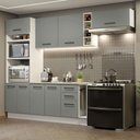 Ver imagem 1 de Armário de Cozinha Completa 290cm Branco Cinza Agata Madesa 04