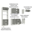 Ver imagem 5 de Armário de Cozinha Completa 290cm Branco Cinza Agata Madesa 04