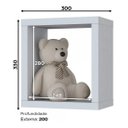 Ver imagem 2 de Nicho Decorativo para Parede Quadrado Branco - Rede Móveis