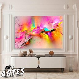 Quadro Explosão Pink -- Br Artes - 1