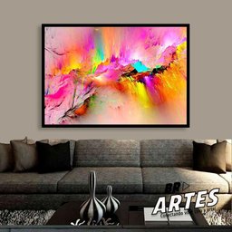 Quadro Explosão Pink -- Br Artes - 3