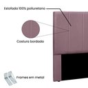 Ver imagem 4 de Cabeceira Anya Queen para Cama Box Estrutura Mdf-mdp Veludo Violeta Escuro Loja Sheep