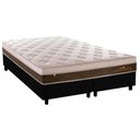 Ver imagem 1 de Cama Box Queen: Colchão Molas Plumatex MasterPocket Ensacadas Personalle + Base CRC Suede Black(158x