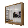 Guarda Roupa Casal com Espelho 3 Portas 3 Gavetas Santiago Novo Horizonte - 3