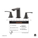 Ver imagem 2 de Torneira Para Banheiro Misturador Duplo Comando Aço Inox 304 Japurá Pingoo.casa - Preto