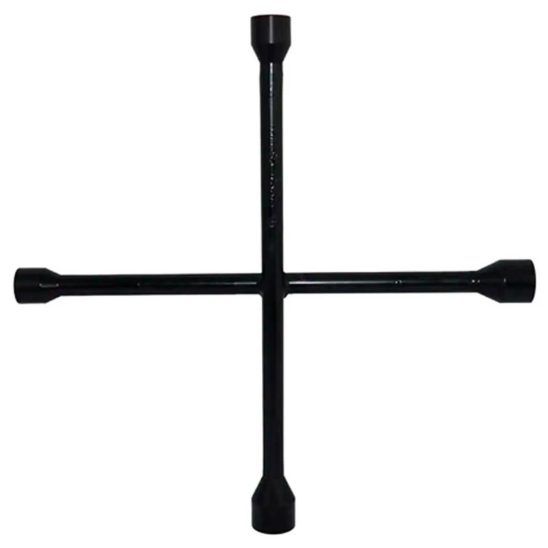 Chave de Roda Cruz Multifuncional em Aço Resistente 17mm 19mm 21mm 23mm Chave de Roda Cruz Multifuncional em Aço Resistente 17mm 19mm 21mm 23mm