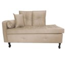 Ver imagem 1 de Recamier Cancun 140m Suede Bege Rosado - Dominic Decor