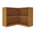 Ver imagem 3 de Armário Aéreo de Canto Reto 2 Portas para Cozinha Modulada Madri Amarelo/Freijó