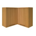 Ver imagem 4 de Armário Aéreo de Canto Reto 2 Portas para Cozinha Modulada Madri Amarelo/Freijó