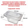 CONJ 21 CUBAS Gastronômicas Em POLICARBONATO 1/9x100 ml 900 ml + 6 TAMPAS 1/9 Com FLIP, DOBRADIÇA e  - 3