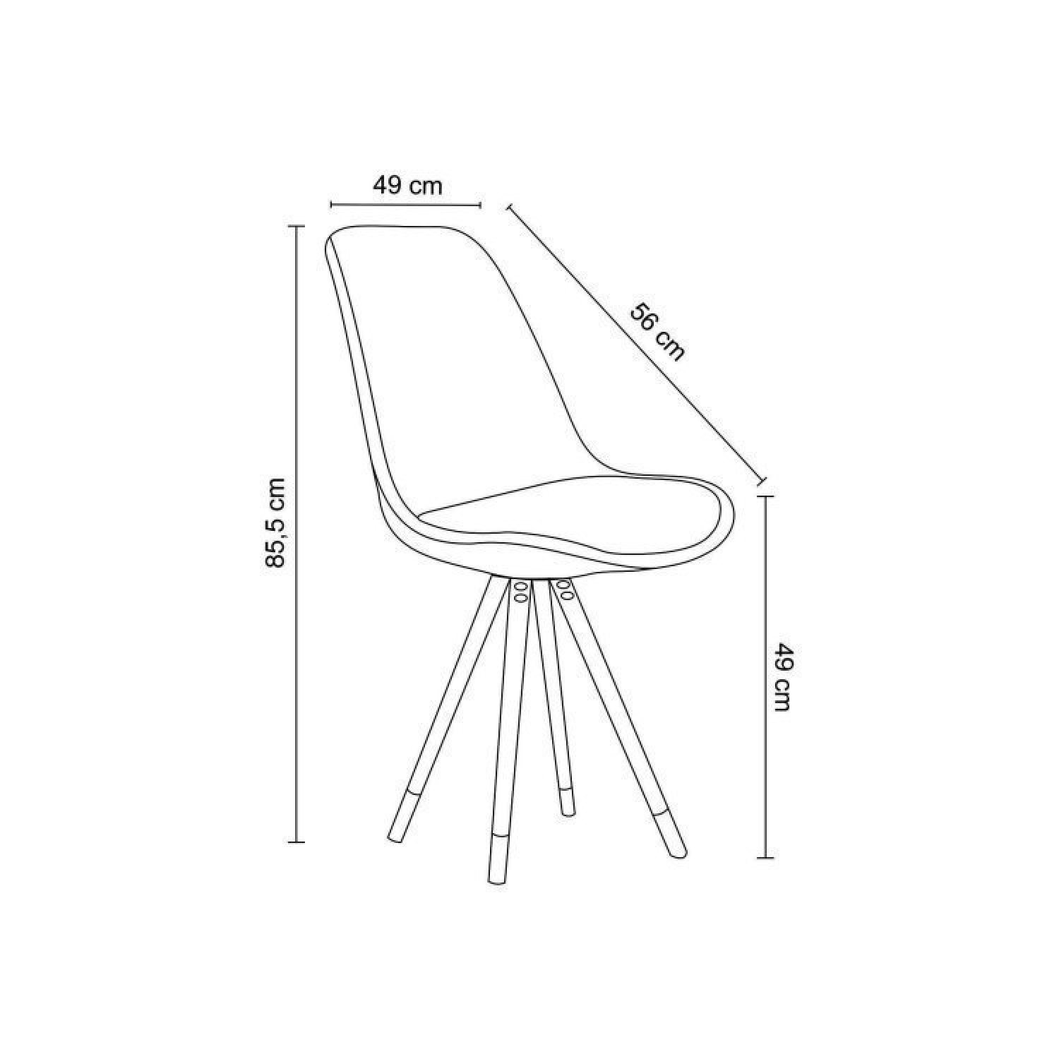 Conjunto Sala de Jantar Mesa Finlândia 120x75cm com 6 Cadeiras Luana Giratória Pu - 10