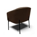 Ver imagem 5 de Cadeira Sala de Jantar Pé de Ferro Preto Kit 2 Stella Suede D03 - D’Rossi