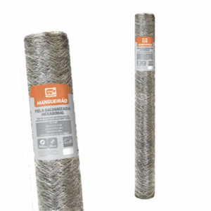 Tela Hexagonal Mangueirão Galv. 3" Fio 16 1,00x50m Rino Agro