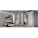 Ver imagem 5 de Guarda Roupa Casal com Espelho 3 Portas 6 Gavetas Wood