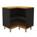 Ver imagem 3 de Balcão de Canto Reto com Tampo 2 Portas para Cozinha Modulada Madri