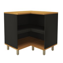 Balcão de Canto Reto com Tampo 2 Portas para Cozinha Modulada Madri - 2