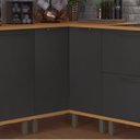 Ver imagem 2 de Balcão de Canto Reto com Tampo 2 Portas para Cozinha Modulada Madri