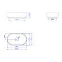 Ver imagem 4 de Cuba De Apoio Deca Slim 50X30 L.14050.85 Oval Soft Antracite