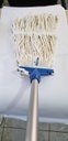 Ver imagem 3 de Refil Úmido Mop Esfregão Algodão 330g com Cinta - Kit 5 Unidades para Limpeza Úmida Retenção de Líqu