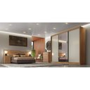 Ver imagem 5 de Guarda Roupa Casal com Espelho 3 Portas 6 Gavetas Wood Marrom/Cumaru Fendi