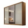 Guarda Roupa Casal com Espelho 3 Portas 6 Gavetas Wood  - 3