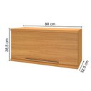 Ver imagem 4 de Armário Aéreo 1 Porta Basculante 80cm para Cozinha Modulada Madri Amarelo/Freijó