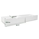 Ver imagem 3 de Cama Beliche L Solteiro Madeira Macica 2 Gavetoes:Branco