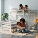 Ver imagem 7 de Cama Beliche L Solteiro Madeira Macica 2 Gavetoes:Branco