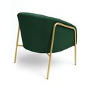 Ver imagem 5 de Poltrona Sala Industrial Alta Dourado Stella Bouclê Verde D03 - D’Rossi