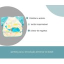 Ver imagem 5 de Babador Impermeável Manga Longa Blw Curta Kit 2unds Baleia Baby Babador Blw, Babador Avental, Babado