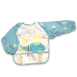 Babador Impermeável Manga Longa Blw Curta Kit 2unds Baleia Baby Babador Blw, Babador Avental, Babado - 7