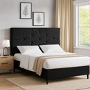 Ver imagem 1 de Cabeceira Cama Box Casal 90 Cm Camboriú Suede Preto