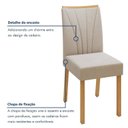 Ver imagem 6 de Kit com 6 Cadeiras para Sala de Jantar para Sala de Jantar Pés Madeira Maciça Jade