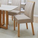 Ver imagem 2 de Kit com 6 Cadeiras para Sala de Jantar para Sala de Jantar Pés Madeira Maciça Jade