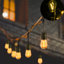 Ver imagem 2 de Varal de Luz Cordão 5m e 10 Lâmpadas Branco Quente