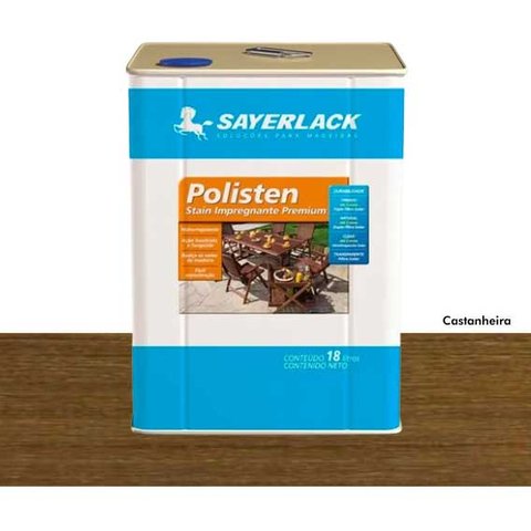 Verniz Polisten Sayerlack Stain Castanheira 18l Madeira